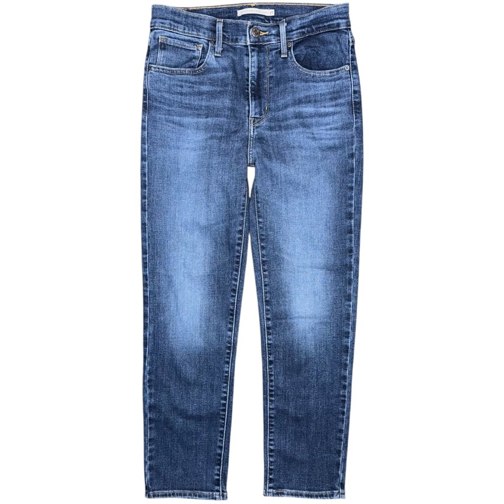 Levi’s 724 High Rise Straight Crop Jeans Carbon Dust Dark Wash Women’s Size 27